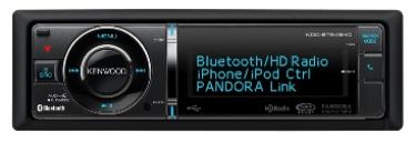 Kenwood In Dash CD Receiver, Bluetooth Built-In, HD Radio Tuner